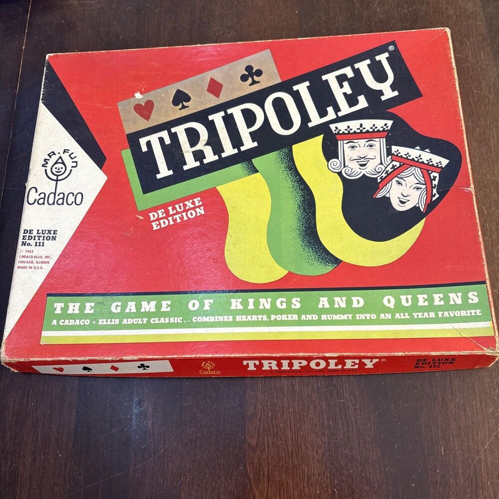 Vintage 1962 Tripoley De Luxe Edition - Cadaco No 111